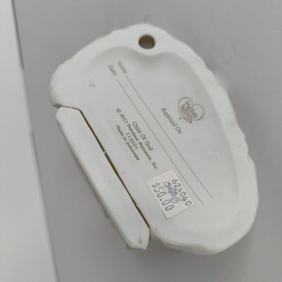 Precious Moments Child of God Bisque Porcelain 113021 Baptism Gift Figurine Girl - Picture 6 of 12